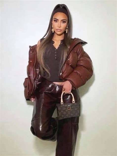 kim kardashian prada jacket|Kim Kardashian puffer jacket.